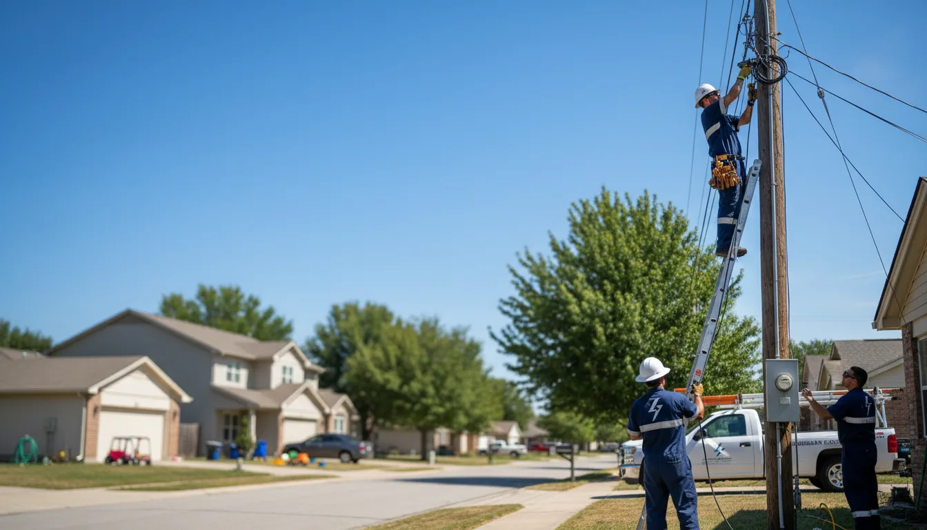 Residential electrician providing installation services in Madill, OK